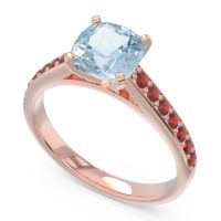 Cathedral Pave Cushion Sagga Ring