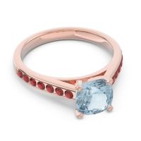 Cathedral Pave Cushion Sagga Ring