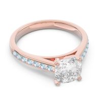 Cathedral Pave Cushion Sagga Ring