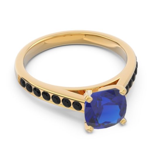 Cathedral Pave Cushion Sagga Ring