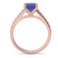 Cathedral Pave Cushion Sagga Ring