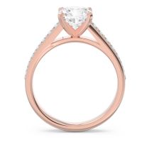 Cathedral Pave Cushion Sagga Ring