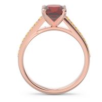Cathedral Pave Cushion Sagga Ring