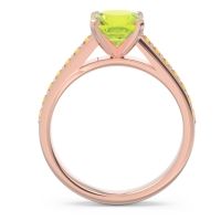Cathedral Pave Cushion Sagga Ring