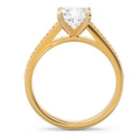 Cathedral Pave Cushion Sagga Ring