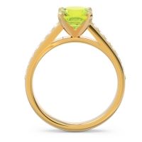 Cathedral Pave Cushion Sagga Ring
