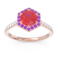 Halo Pave Zukti Ring