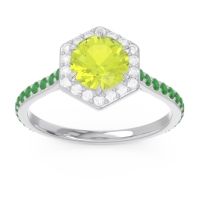 Halo Pave Zukti Ring