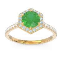 Halo Pave Zukti Ring