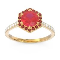 Halo Pave Zukti Ring