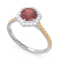 Halo Pave Zukti Ring