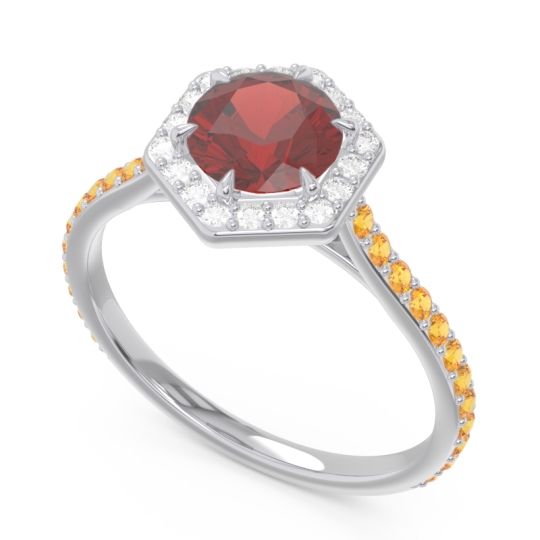 Halo Pave Zukti Ring