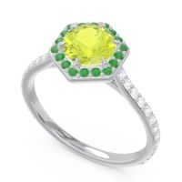 Halo Pave Zukti Ring