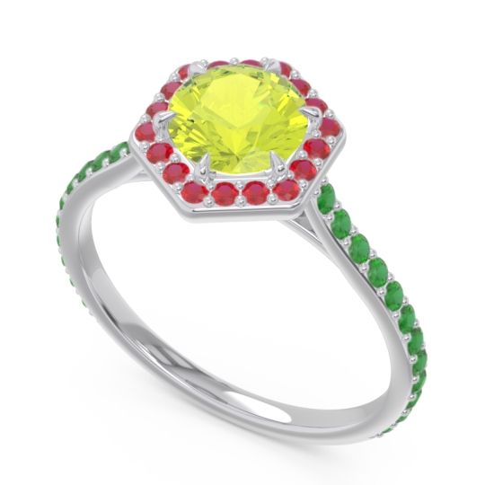 Halo Pave Zukti Ring