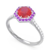 Halo Pave Zukti Ring