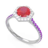 Halo Pave Zukti Ring