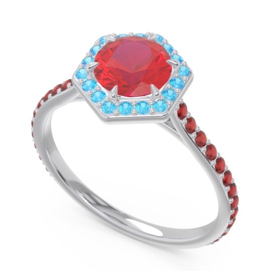 Halo Pave Zukti Ring