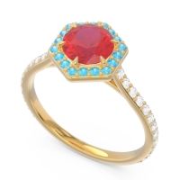 Halo Pave Zukti Ring