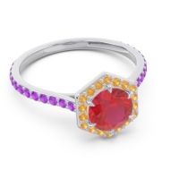 Halo Pave Zukti Ring