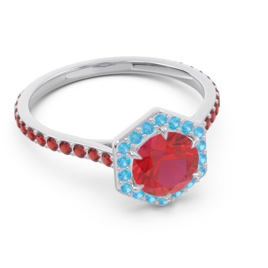 Halo Pave Zukti Ring