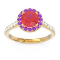 Halo Pave Kirtana Ring