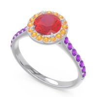 Halo Pave Kirtana Ring