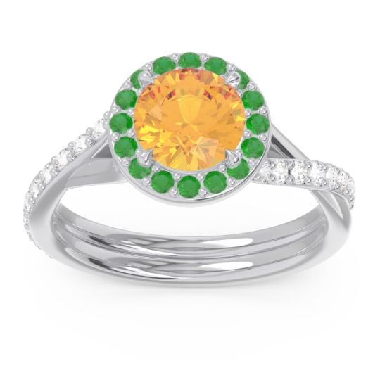 Halo Pave Cakravata Ring