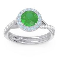 Halo Pave Cakravata Ring