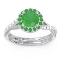 Halo Pave Cakravata Ring