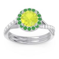 Halo Pave Cakravata Ring