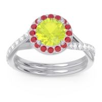 Halo Pave Cakravata Ring