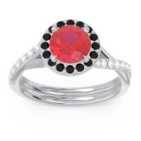 Halo Pave Cakravata Ring