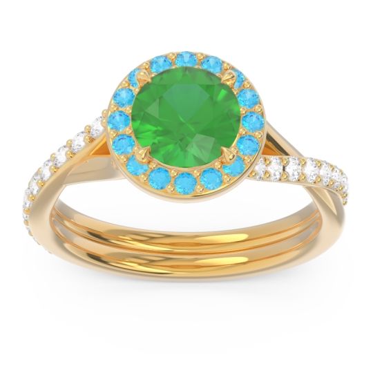 Halo Pave Cakravata Ring