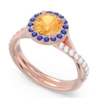 Halo Pave Cakravata Ring
