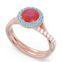 Halo Pave Cakravata Ring