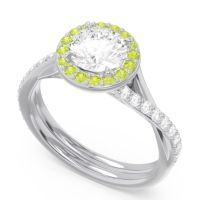 Halo Pave Cakravata Ring