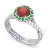 Halo Pave Cakravata Ring