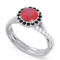 Halo Pave Cakravata Ring