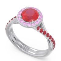 Halo Pave Cakravata Ring