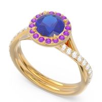 Halo Pave Cakravata Ring