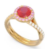 Halo Pave Cakravata Ring