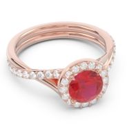 Halo Pave Cakravata Ring