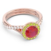 Halo Pave Cakravata Ring