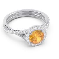 Halo Pave Cakravata Ring