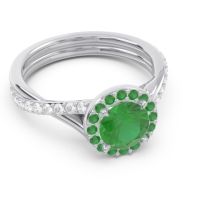 Halo Pave Cakravata Ring