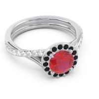 Halo Pave Cakravata Ring