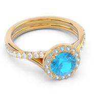 Halo Pave Cakravata Ring