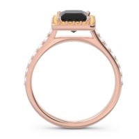 Halo Pave Princess Caturazra Ring