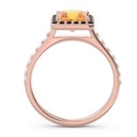 Halo Pave Princess Caturazra Ring