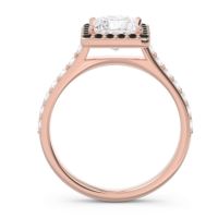 Halo Pave Princess Caturazra Ring
